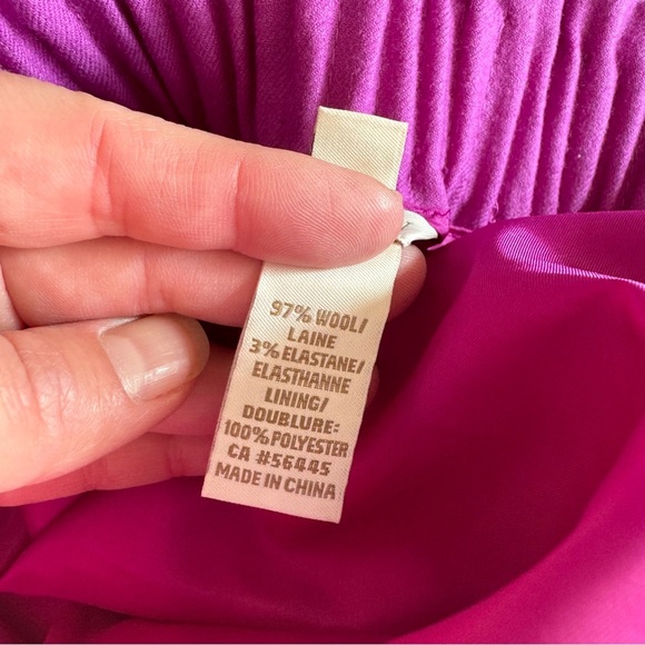 J. Crew Wool Blend Pull-On Sidewalk Skirt - Purple/Pink - Picture 2 of 8